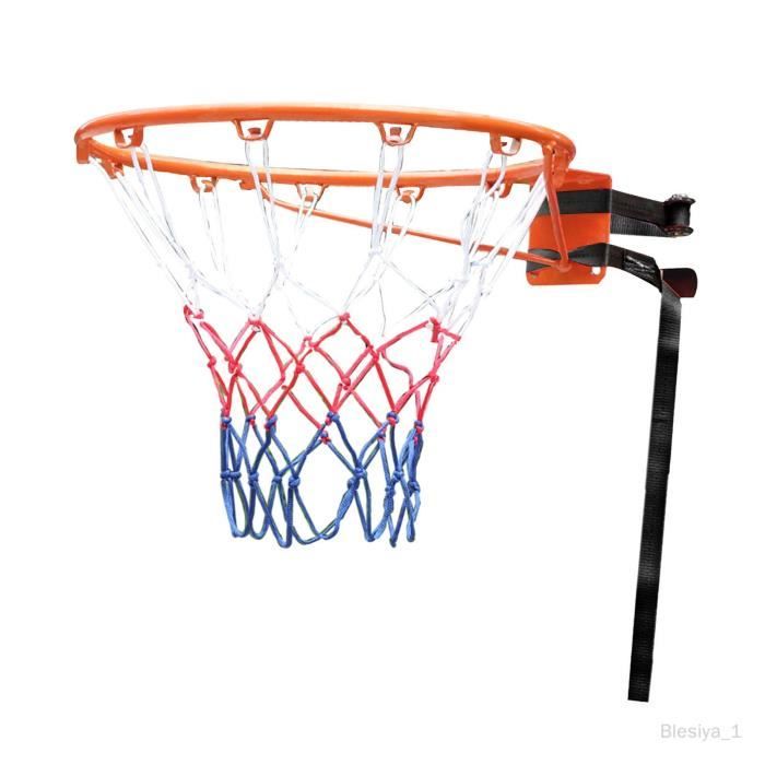 Cerceau de basket-ball, cadre en acier solide, filet en nylon, jante de