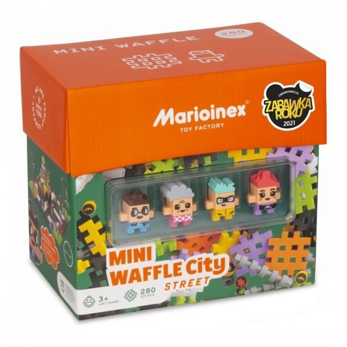 Jeu de construction - Mario - Mini gaufres - 280 pièces - Caoutchouc - A monter soi-même