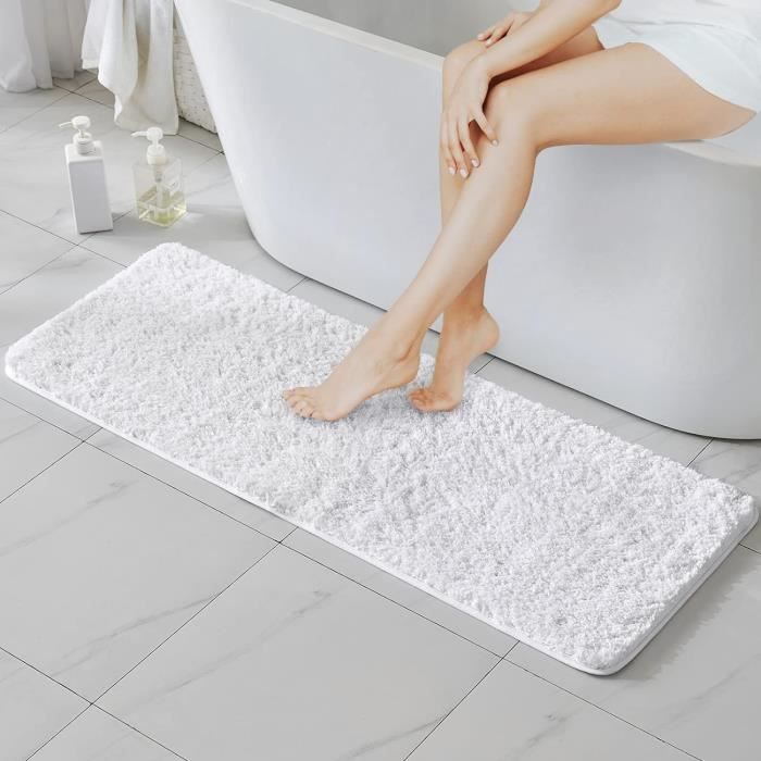 Tapis Salle Bain 50x80cm 🛁 Absorbant Antidérapant - Vert Foncé MIULEE - Microfibre Douce