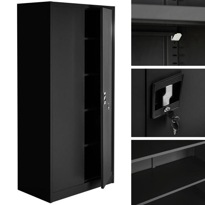 Tiroir Sous Bureau Verrouillable Spacetronik - Rangement Acier Avec étagère Supplémentaire