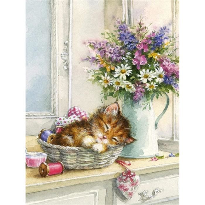 Tableau Art Diamant 5D Complet - Kit De Création - Décoration Maison Ou Cadeau - Neuf