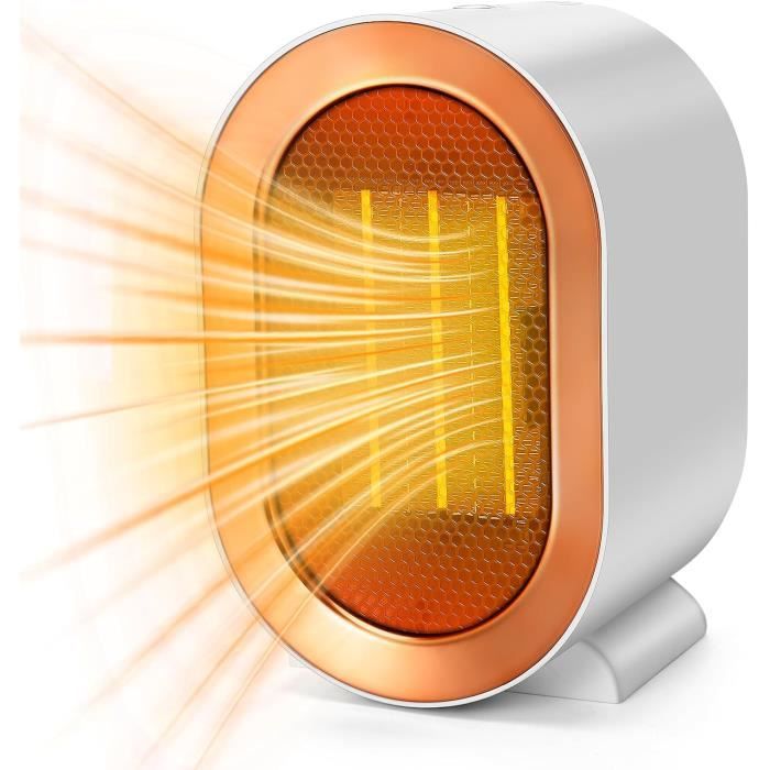 Petit Radiateur D'espace, Ventilateur De Chauffage électrique à 170W 18V, 2 Engrenages Réglables, Chauffage D'espace Portable Sans Fil à Batterie Pour BL1820 BL1530 BL1840 BL1850