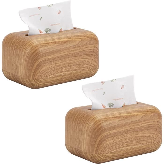 TOLIDA Housse Rectangulaire En Travertin Naturel Pour Boîte à Mouchoirs - Distributeur Élégant Beige Pour Table, Maison Et Bureau