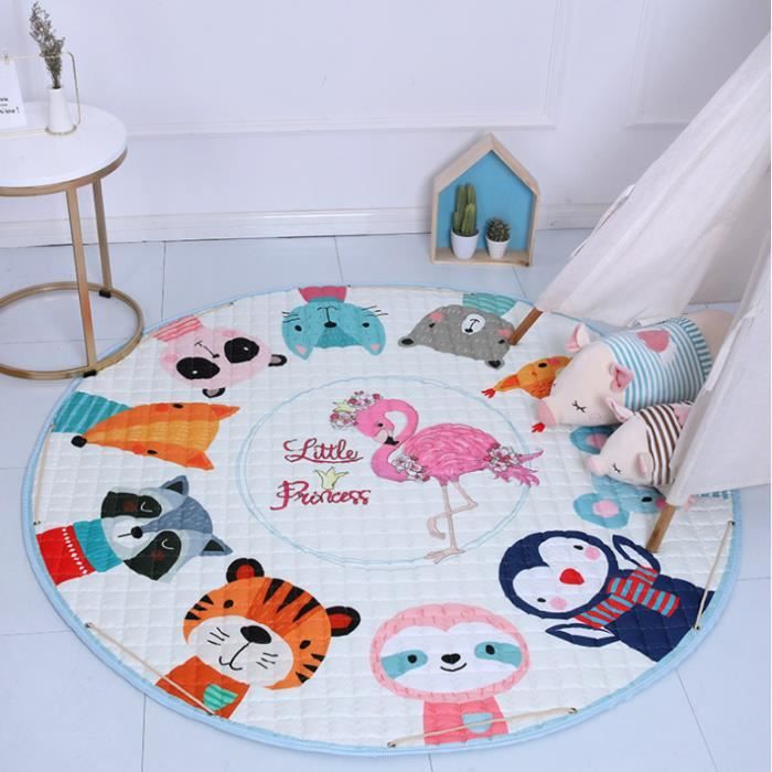 Tapis De Jeu Pour Bebe Enfant Coussin Rond Coton Coussin Epais Bebe Jeu Mat Matelas Set Bebe Tapis 150cm Cdiscount Maison