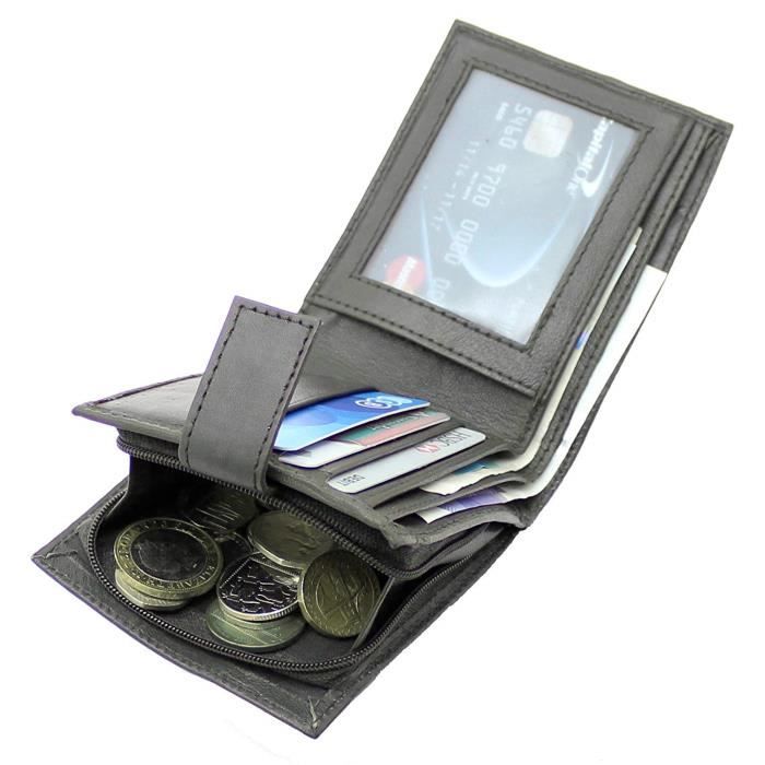Portefeuille Métallique Compact Anti-RFID – ProMugizi – Argent Et Noir