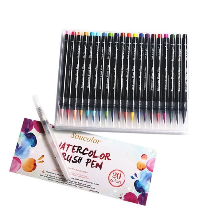 Aneiores20 Couleurs Aquarelle Dessin Peinture Pinceau
