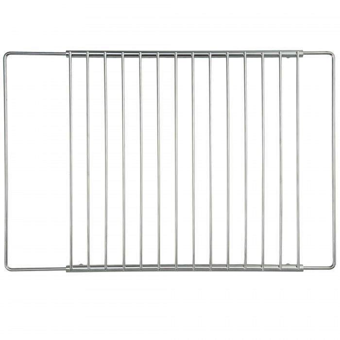Grille De Four Universelle Et Extensible SHOP-STORY - Largeur Réglable De 33 à 61 Cm - En Acier Inox Chromé, 4 Vis Incluses