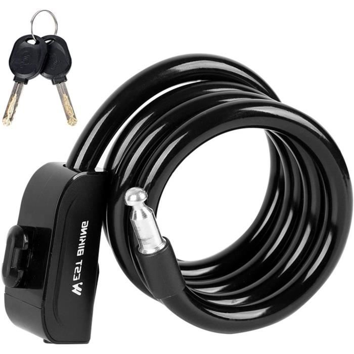 Antivol De Vélo, Antivol En U Pour Vélo Avec, Serrure De Vélo à Manille Haute Sécurité Ultra Robuste Avec Câble Flexible Support De Montage Robuste Pour Vélos, Motos, Vélo électrique, Scooter