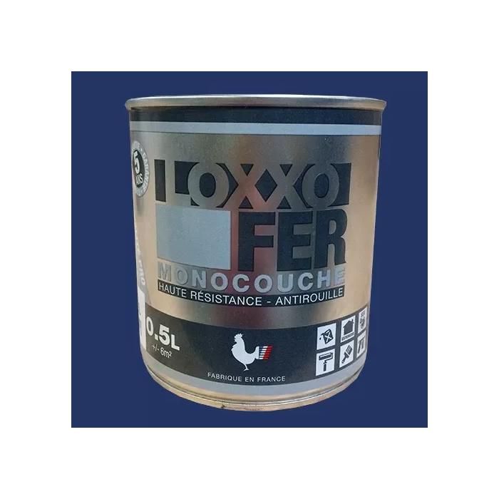 Laque Antirouille Glycéro Bleu Nocturne Semi Brillant 2.5L LOXXO RAL