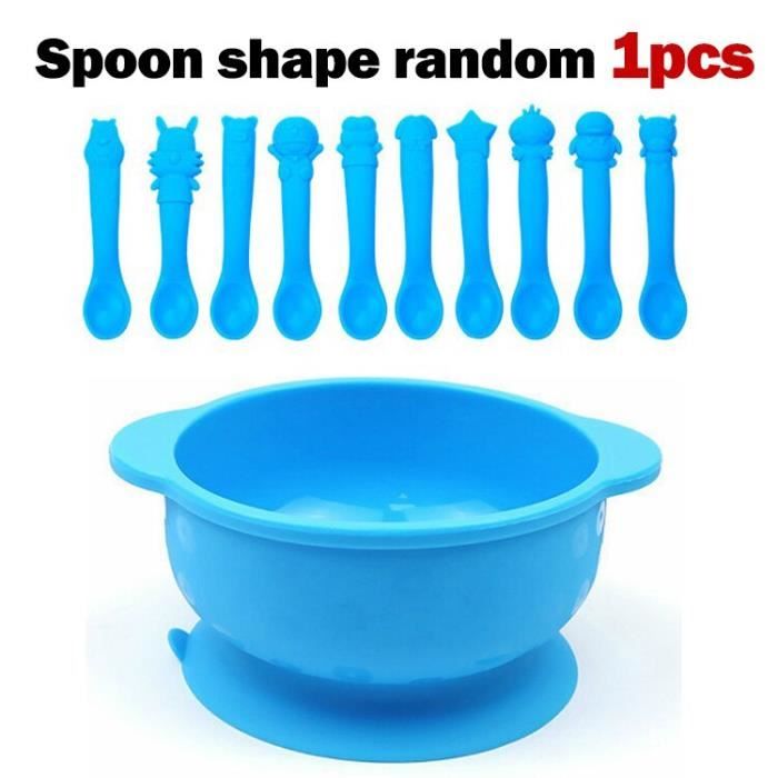 Qshare Assiettes en silicone pour bébés, Antidérapant vaisselle à