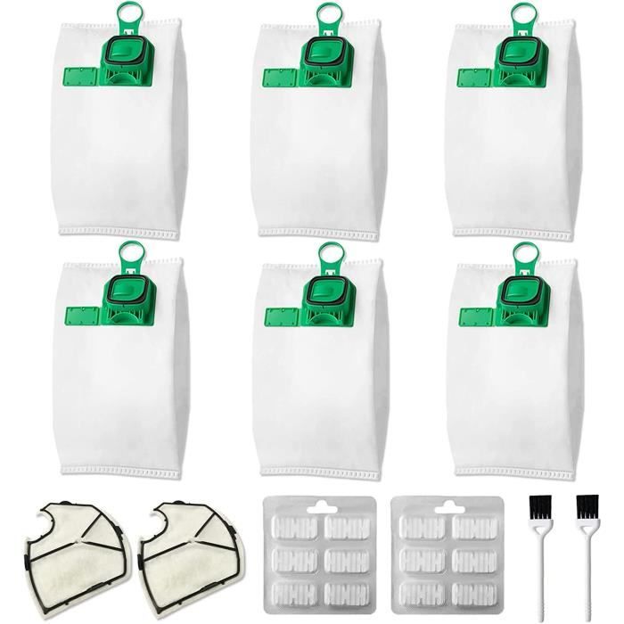 6 Sacs à Poussière Pour Aspirateur Vorwerk VK140 VK150 FP140 Kobold - Microfibre Haute Qualité