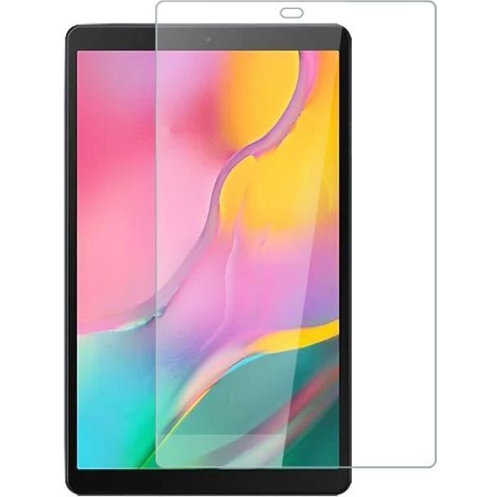 Protection d'écran pour tablette Jumao Film vitre de protection verre  trempé transparent pour tablette samsung galaxy tab a/ tab a sm-t510/ tab a  sm-t515 10. 1" (2019)