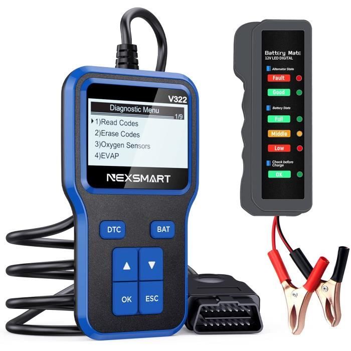 Outil De Test De Batterie AA EXP-2020-AA – Diagnostic Avancé Pour Garage, Atelier Ou Bricoleur