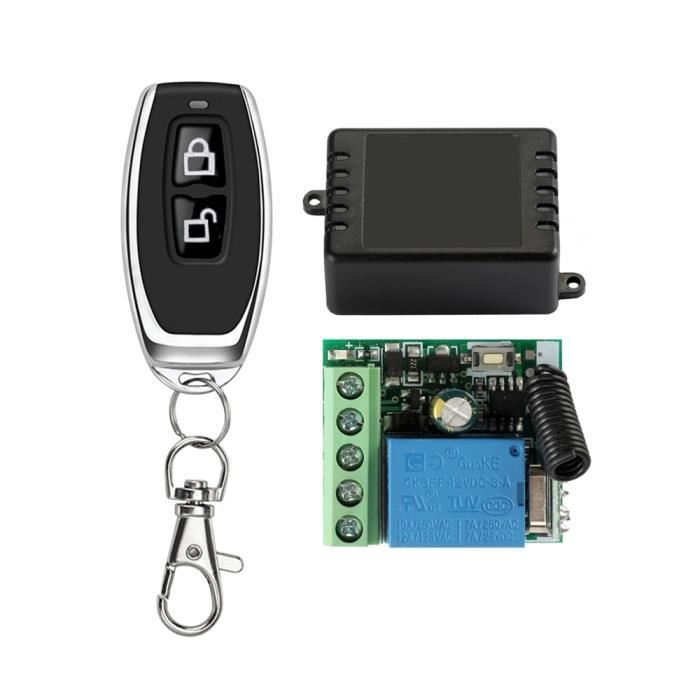 Interrupteur Télécommande 433 MHz Relais Sans Fil - Pour Appareils CC - Neuf Sodial