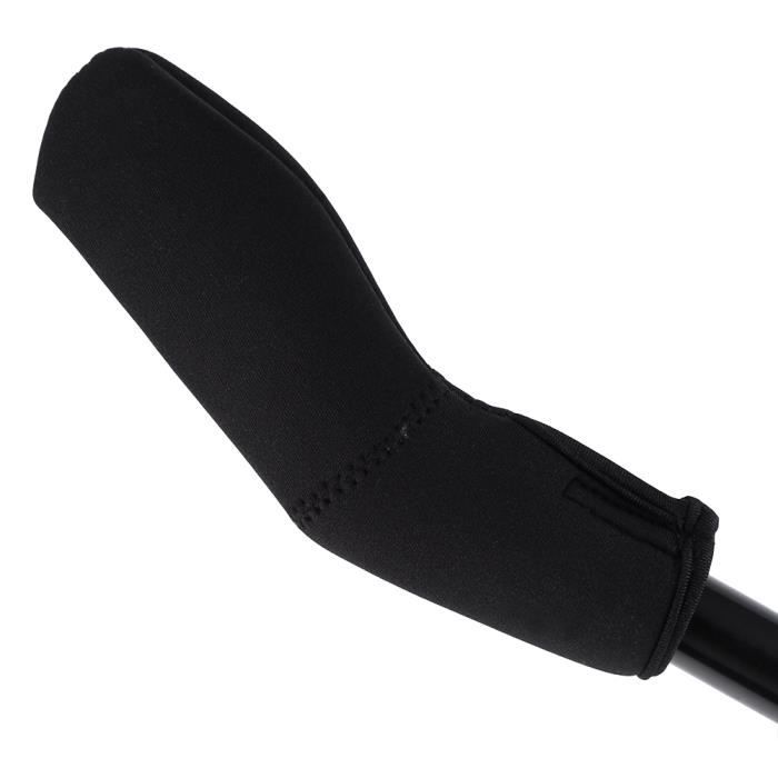 Lot De 2 Housses De Poignée Pour Poussette - Nylon Noir, Antidérapant Et Lavable