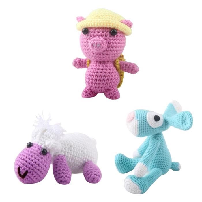 Débutant Crochet Kit pour enfants porcelet lapin poussin coton Crochet  Starter bricolage artisanat complet matériel Pack - AliExpress