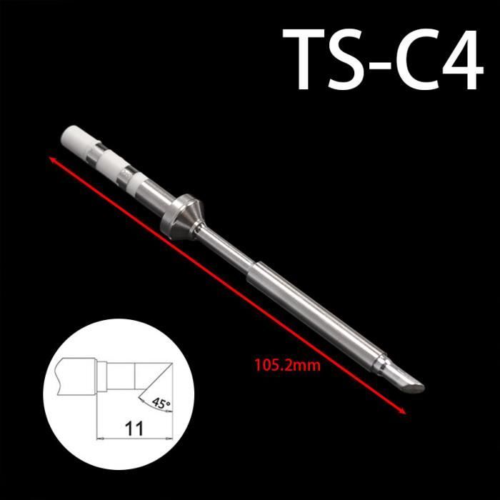 Ts 100 Soudure Iro Mini Pointes de Fer à Souder en Acier Inoxydable Remplacement pour Fer à Souder Ts100 Ts100 Jl02 (TS100-ILS