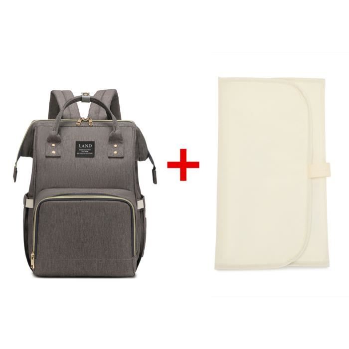 MPB01 gris fonc pad Sacs Couches Pour Maman Authentiques