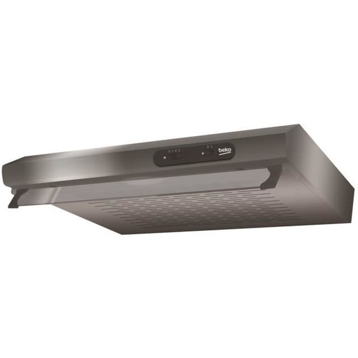 Beko Cfb 6310 X Hotte Standard Largeur 59 8 Cm Profondeur 47 Cm Evacuation Recyclage Inox Achat Vente Hotte Cdiscount