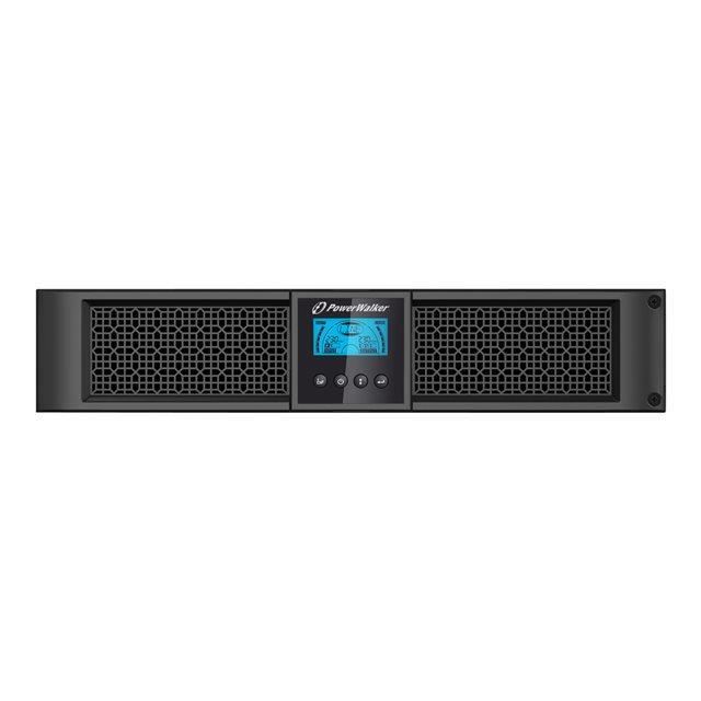 Onduleur PowerWalker VFI 2000RT LCD – 1.8 kW – 2000 VA – 8 connecteurs de sortie – 2U – 19 pouces