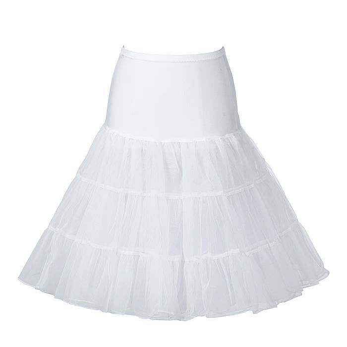 Lipfer Jupon Crinoline pour Femmes, Jupes en Mousseline De Soie Et Tulle, sous-Jupe Tutu, Robe De Ballet Bouffante, Jupe De Costume De Cosplay De Fête