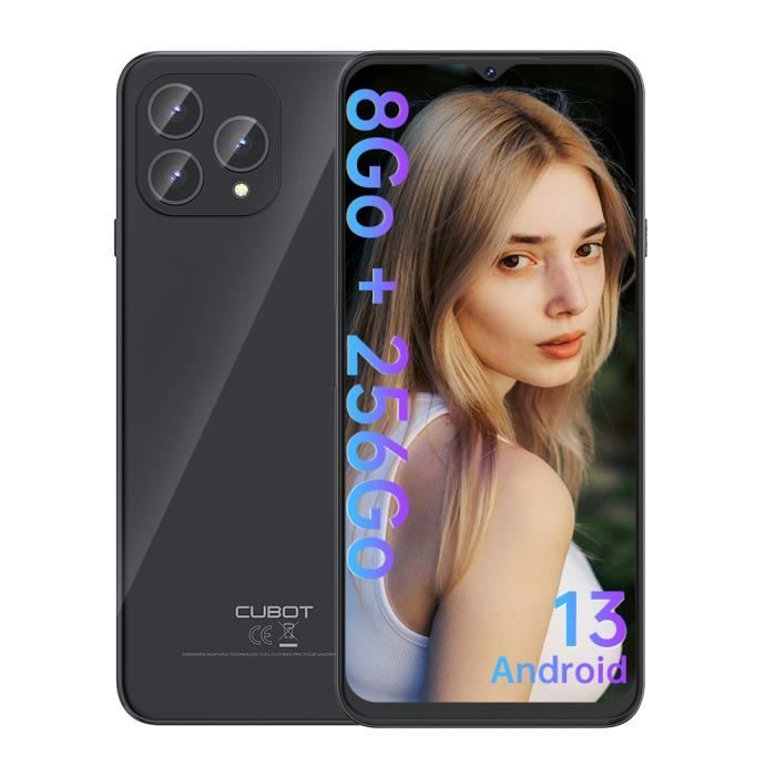 CUBOT P80 Smartphone 6.58 FHD+ Écran 8Go + 256Go 5200mAh Caméra 48MP  Android 13 Telephone Portable NFC GPS Dual SIM 4G - Bleu - Cdiscount  Téléphonie