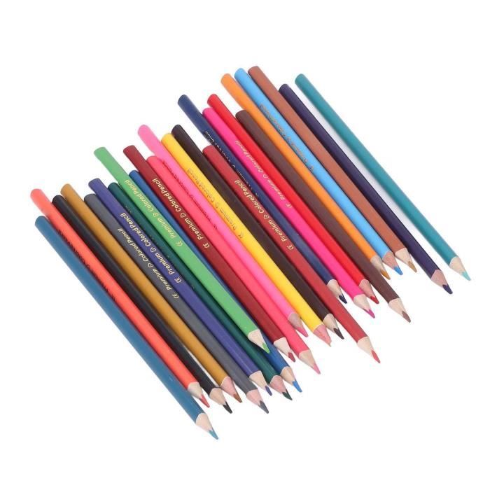 12 Pièces Crayons Triangulaires,Ensemble De Crayons De Couleur Gras Courts Avec Étui Et Taille 12 Pièces Crayons Triangulaires,Ensemble De Crayons De Couleur Gras Courts Avec Étui Et Taille