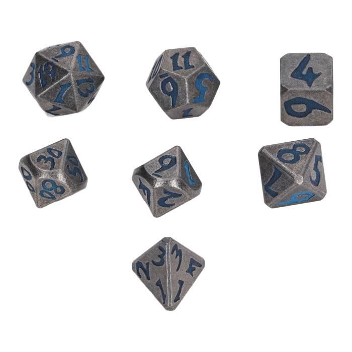 Conjunto de dados oco DND Dungeons and Dragons D&D Dice 7 PCS Conjunto