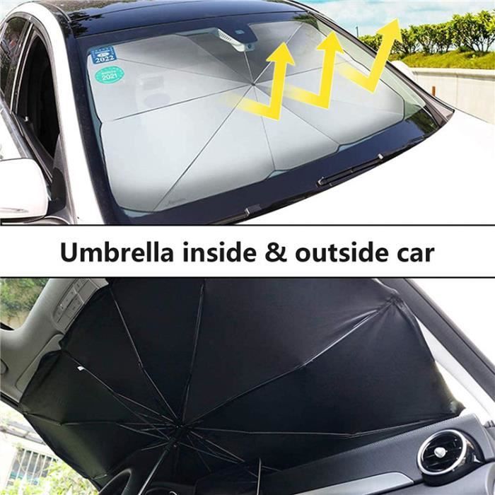 Parapluie pour Voiture Pare-Brise, Parapluie d'ombre de Soleil de