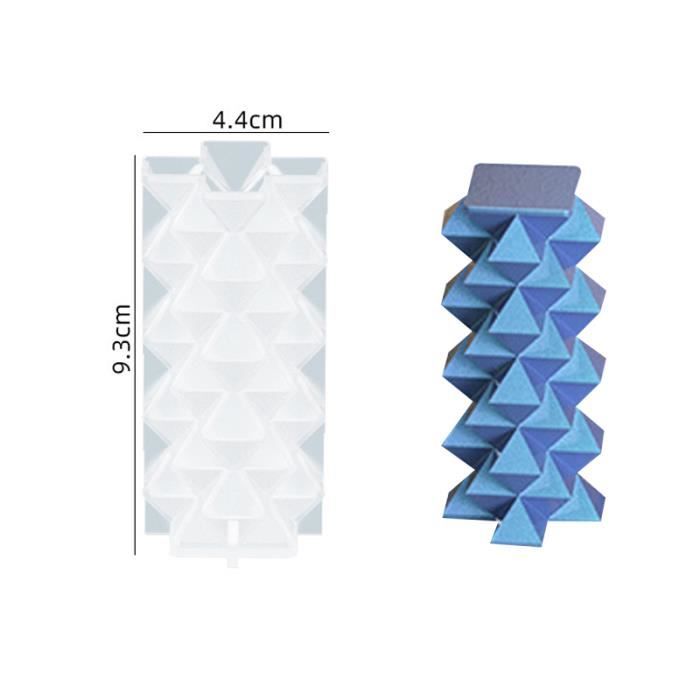 Fdit Moule à Bougie Parfumée Moules à Bougies En Silicone Facile à