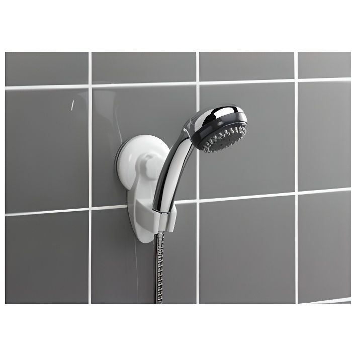 support ventouse extra forte articulee pour douchette multifix