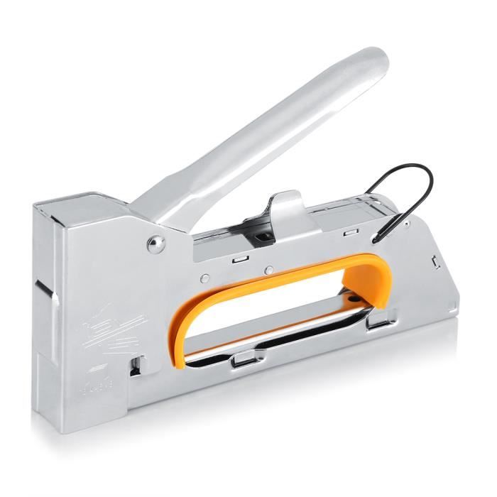 Agrafeuse Manuelle à 3 Voies, Pistolet à Agrafes En Plastique Avec 200