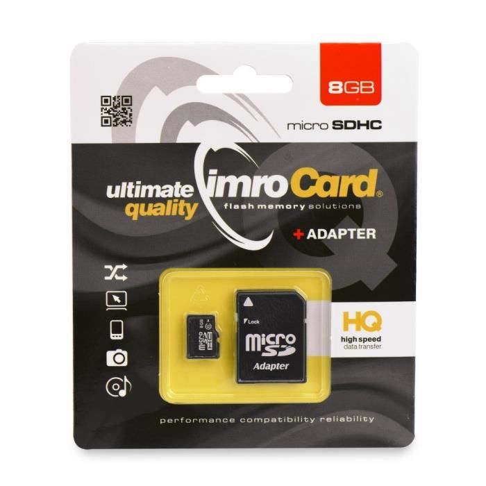 IMRO 48G ADP mémoire flash 8 Go MicroSDHC Classe 4 Neuf - vue 2