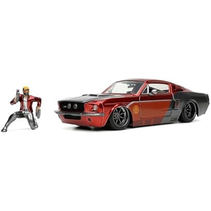 Jouet - JADA - Ford Mustang 253225019 - Voiture moulée sous pression - Figurine Star Lord - 1:24