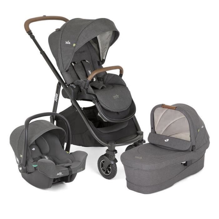 JOIE - Poussette TRIO Versatrax + I-Snug 2 Cycle + Nacelle Ramble XL Shell  Gray - Cdiscount Puériculture & Eveil bébé