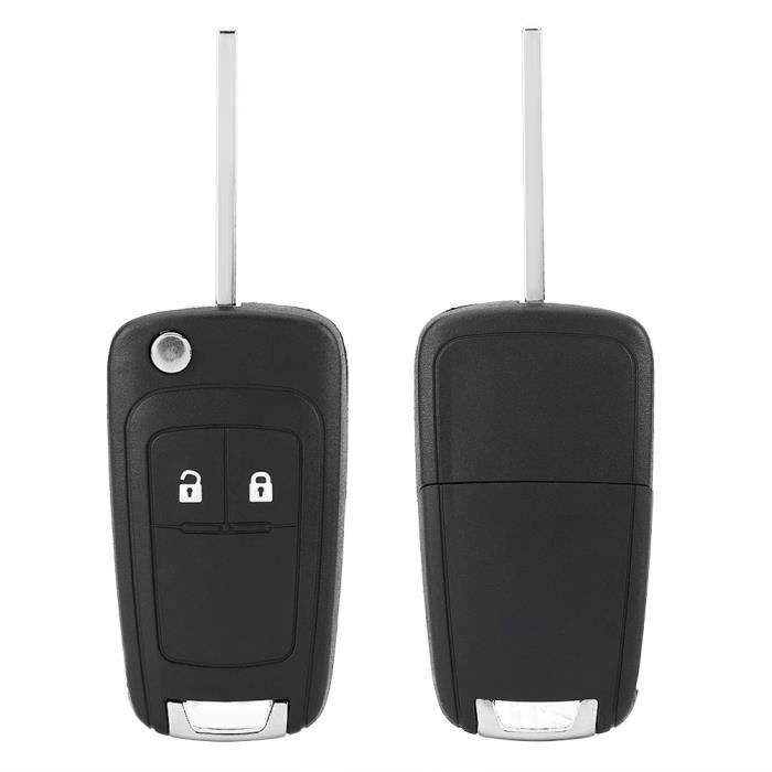 Boîtier De Clé RFC 2 Boutons Pour Vauxhall Vivaro B Et Movano (2014-2019) - Télécommande Centralisation Noire