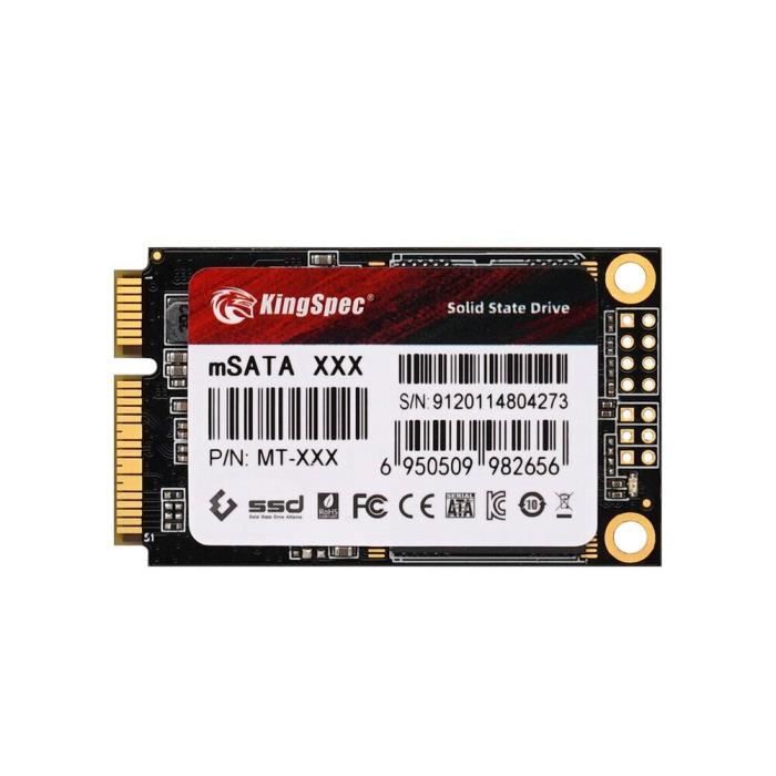Disque SSD Interne - KINGSPEC - MT Series - 2 To - mSATA - SATA III 6Gb-s