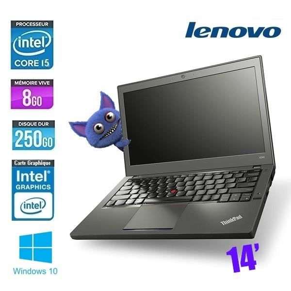 Acheter LENOVO THINKPAD T450 I5 5300 2.3Ghz 8GO 250GO Reconditionné - 167,67 € LENOVO THINKPAD T450 I5 5300 2.3Ghz 8GO 250GO Reconditionné - Lenovo reconditionné disponible sur Cdiscount Seconde Vie
