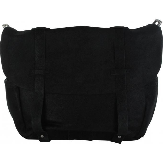 Mila louise maroquinerie besace messenger spark cuir noir Noir