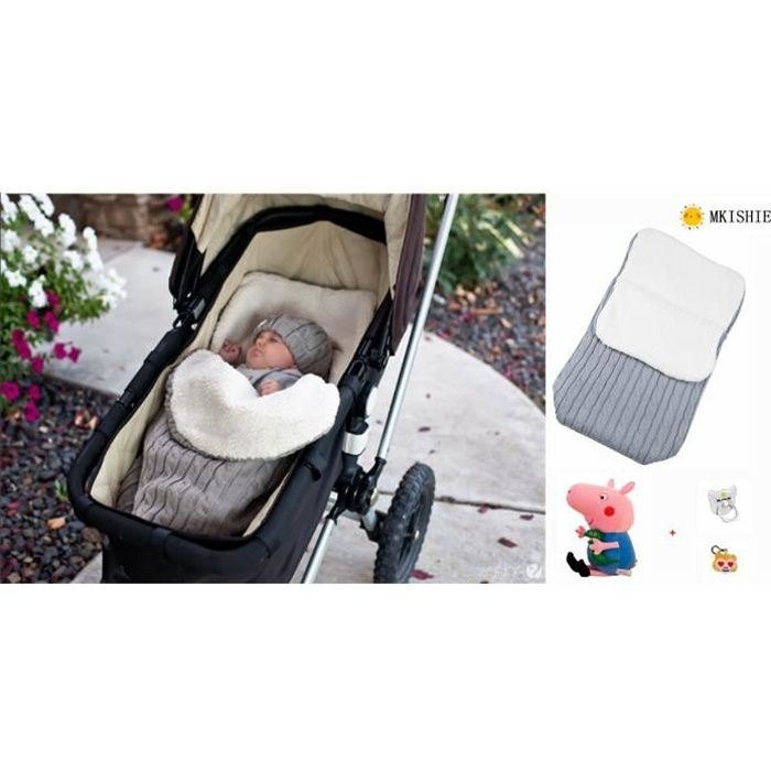 Sac De Couchage Bebe Fille Garcon Couvertures D Emmaillotage Peluche Tricoter Couche Hiver Gigoteuses Pour Poussette 0 A 12 Mois Cdiscount Puericulture Eveil Bebe