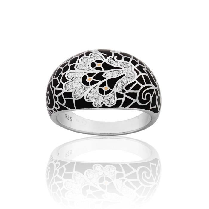 bague en argent email bague en argent email