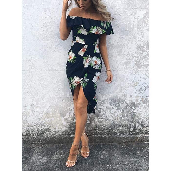 Robe fleurie sexy clearance