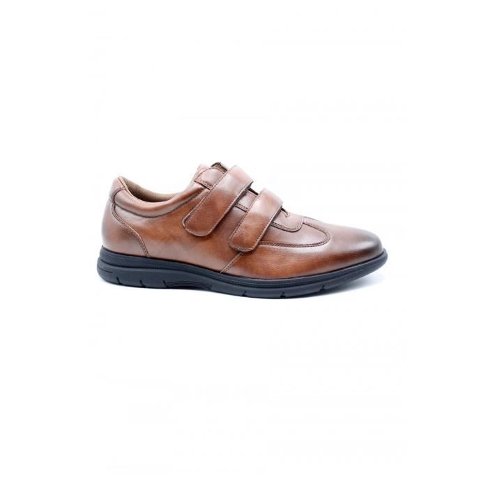 Chaussures de ville - Marron - Homme - Talon 2,5 cm - Lacets - Bout rond