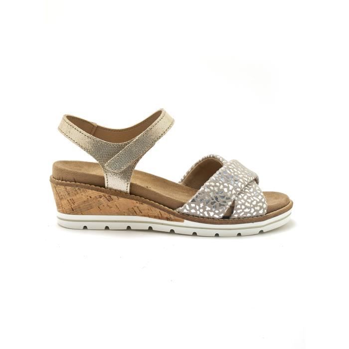 Sandales femme PEDICONFORT Confort pour pieds sensibles et hallux valgus Beige Beige beige beige beige Cdiscount Chaussures