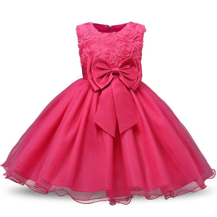 Ln Petite Fille Robe De Soirée Robe De Baptême Bébé Florale Mariage Cérémonie Princesse Robe De Cocktail Sans Manches