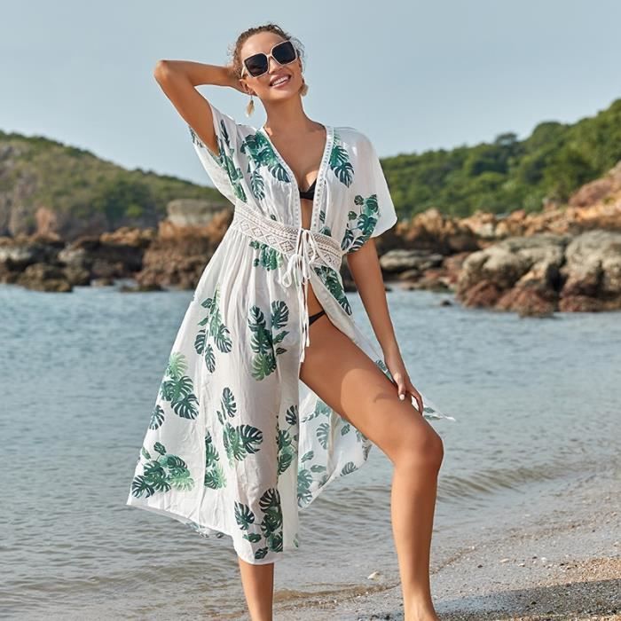 Robe Caftan Caftan Femme Plage Soleil Robe Pareo De Plage Robe