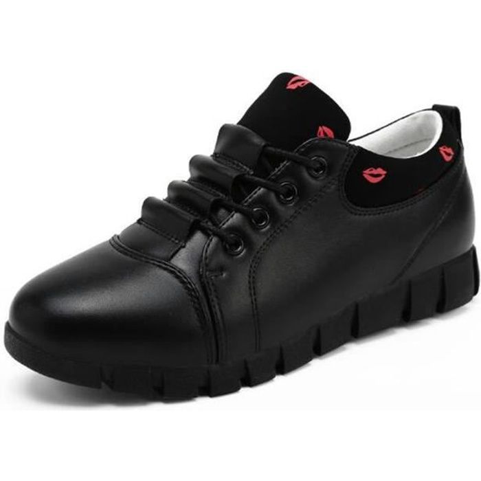 basket femme tout cuir