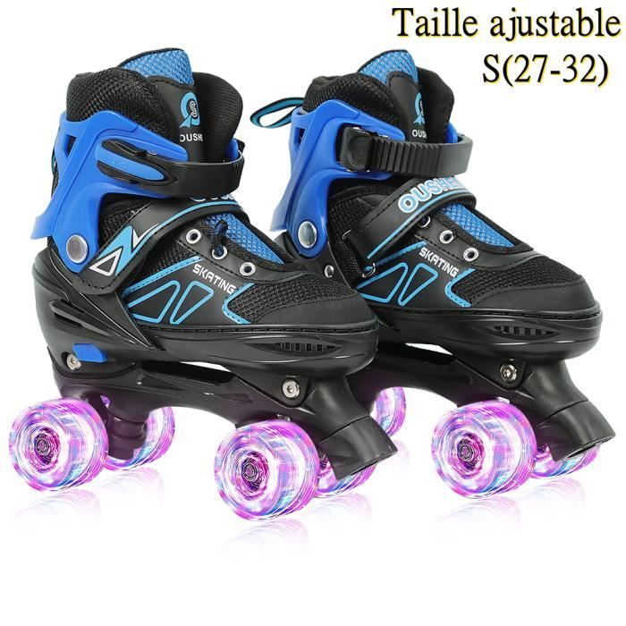 Roller Skates Patin A Roulette Roue Gomme Rollers Quad Enfant