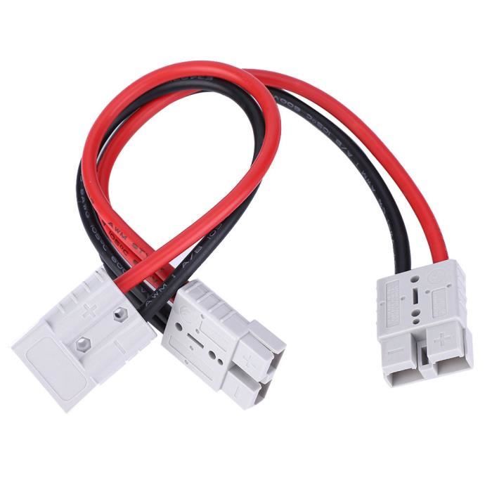 Connecteur De Batterie 50A 600V Étanche - Avec Câble 8AWG - Pour Climatiseur, Camping-Car, Bateau