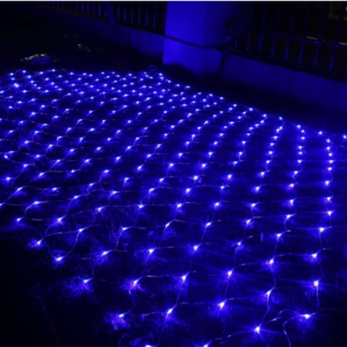 Guirlande lumineuse bleu 4M x 6M 672 LED décoration pour mariage fête